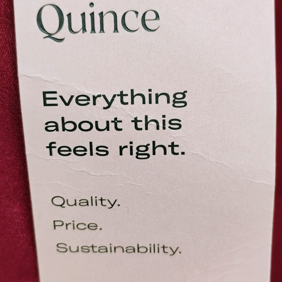 Quince Silk Midi Skirt Burgundy XS - Picture 4 of 7